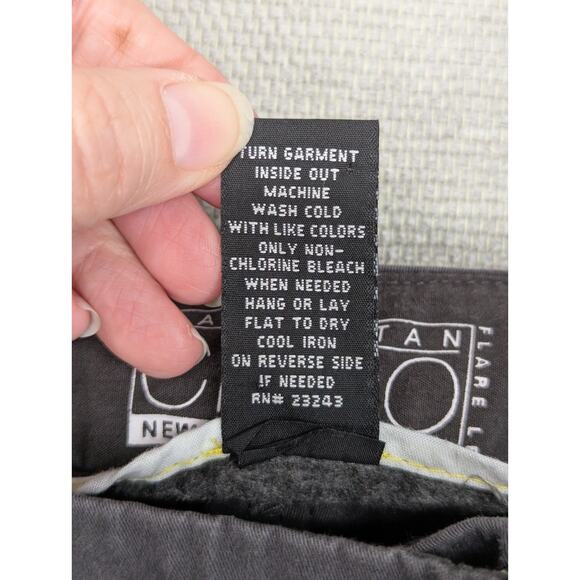 New York & Co Manhattan Chino Gray Flare Leg Pants Size 4 Tall -0925F167 - Picture 3 of 8